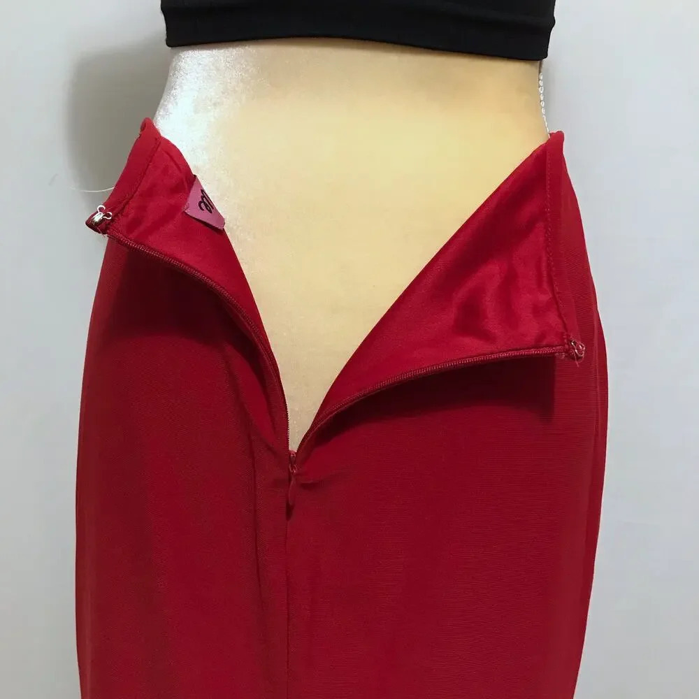 Morgan & Co. NWOT Red Mini Skirt Juniors/Women Various - Picture 6 of 10
